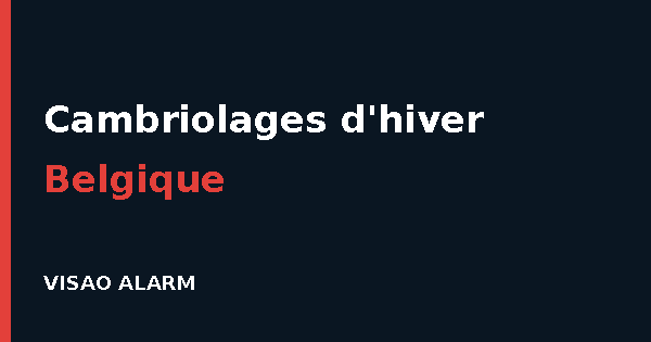 Cambriolages d'hiver en Belgique : protéger sa maison quand la nuit tombe tôt avec un kit alarme VISAO ALARM